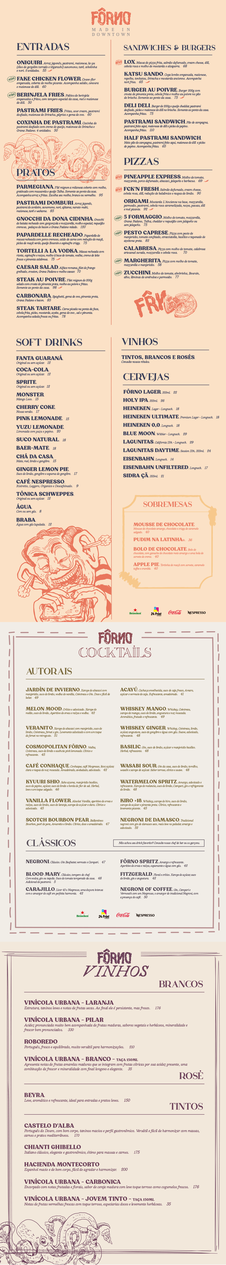 Cardápio FÔRNO